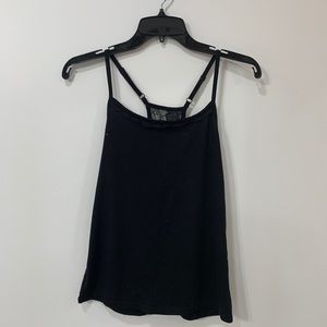 Black Back Lace Tank Top